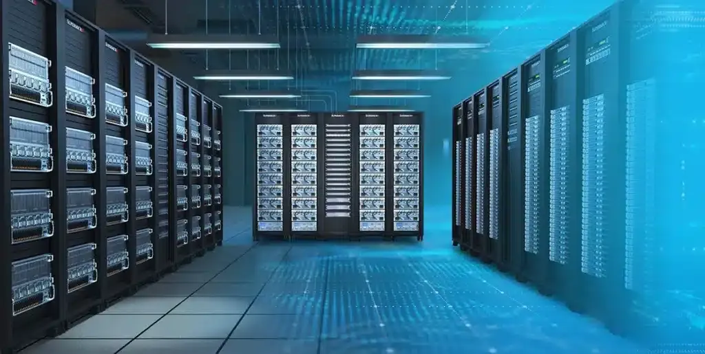 Data Center Servers Illustration